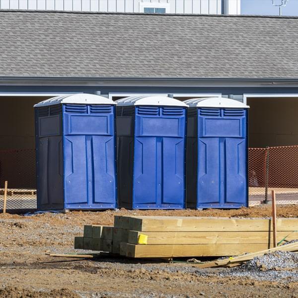 Heavy-duty construction site porta potty in Biloxi, Mississippi